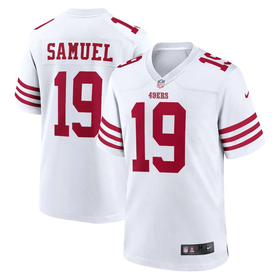 Men San Francisco 49ers #19 Deebo Samuel Nike White Player Game NFL Jersey